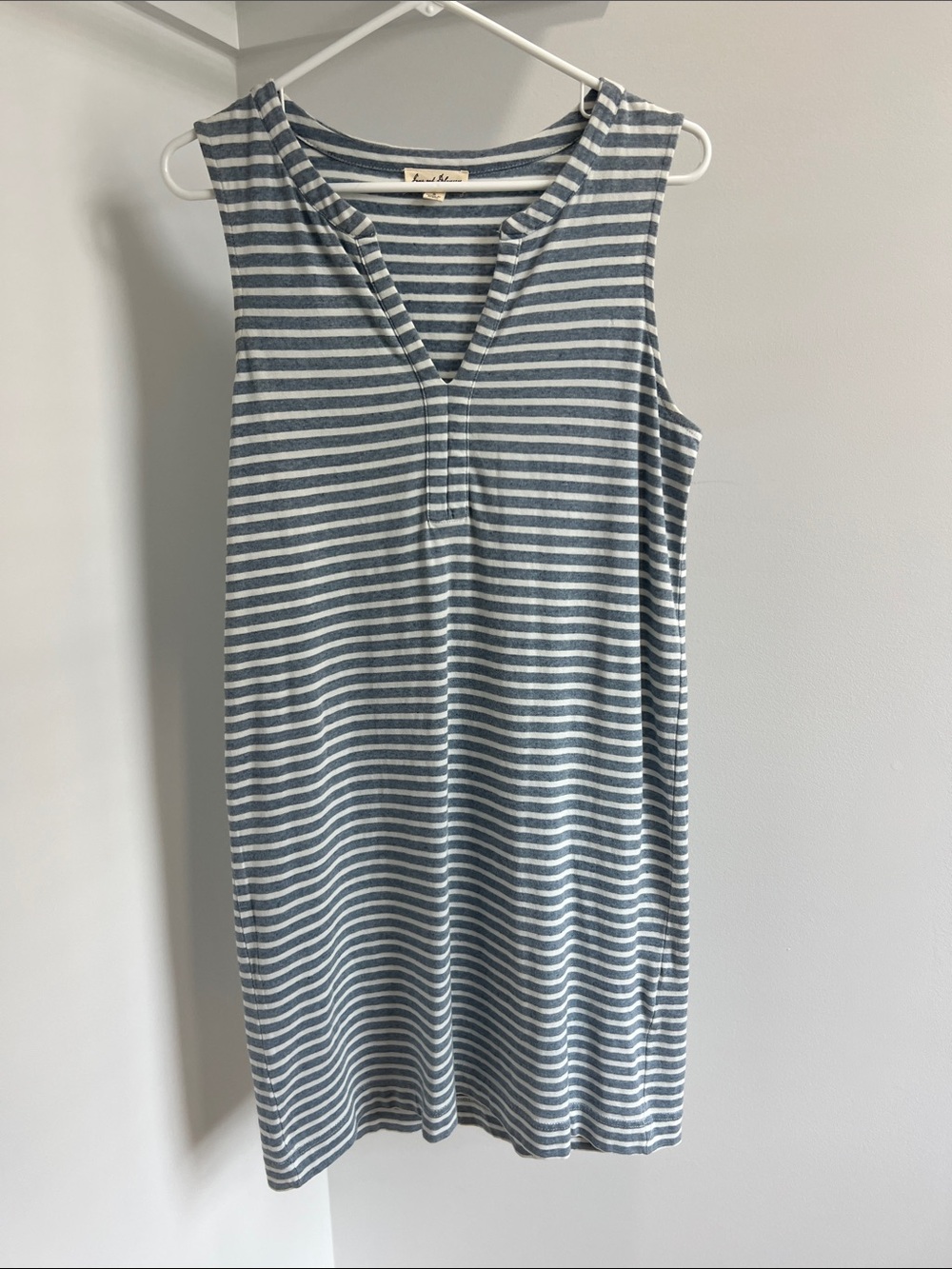 Jane and Delancey Striped Knit Top in Blue and White